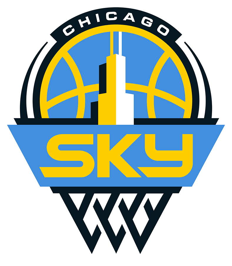 Chicago Sky 2019-Pres Primary Logo iron on heat transfer...